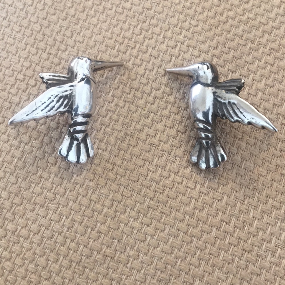 Sterling hummingbird earrings